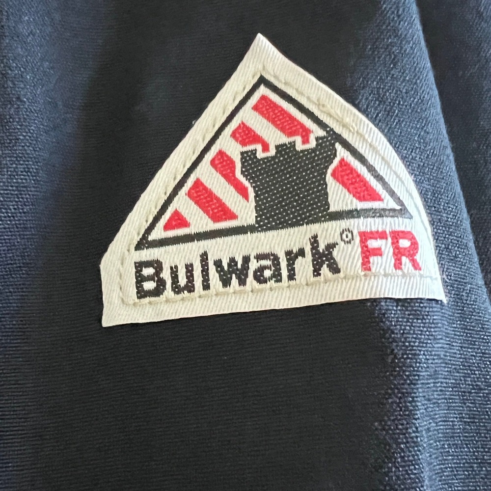 Bulwark Bomber Jacket Men XL Navy JNJ8NV2 FR Nomex Workwear - Picture 8 of 11
